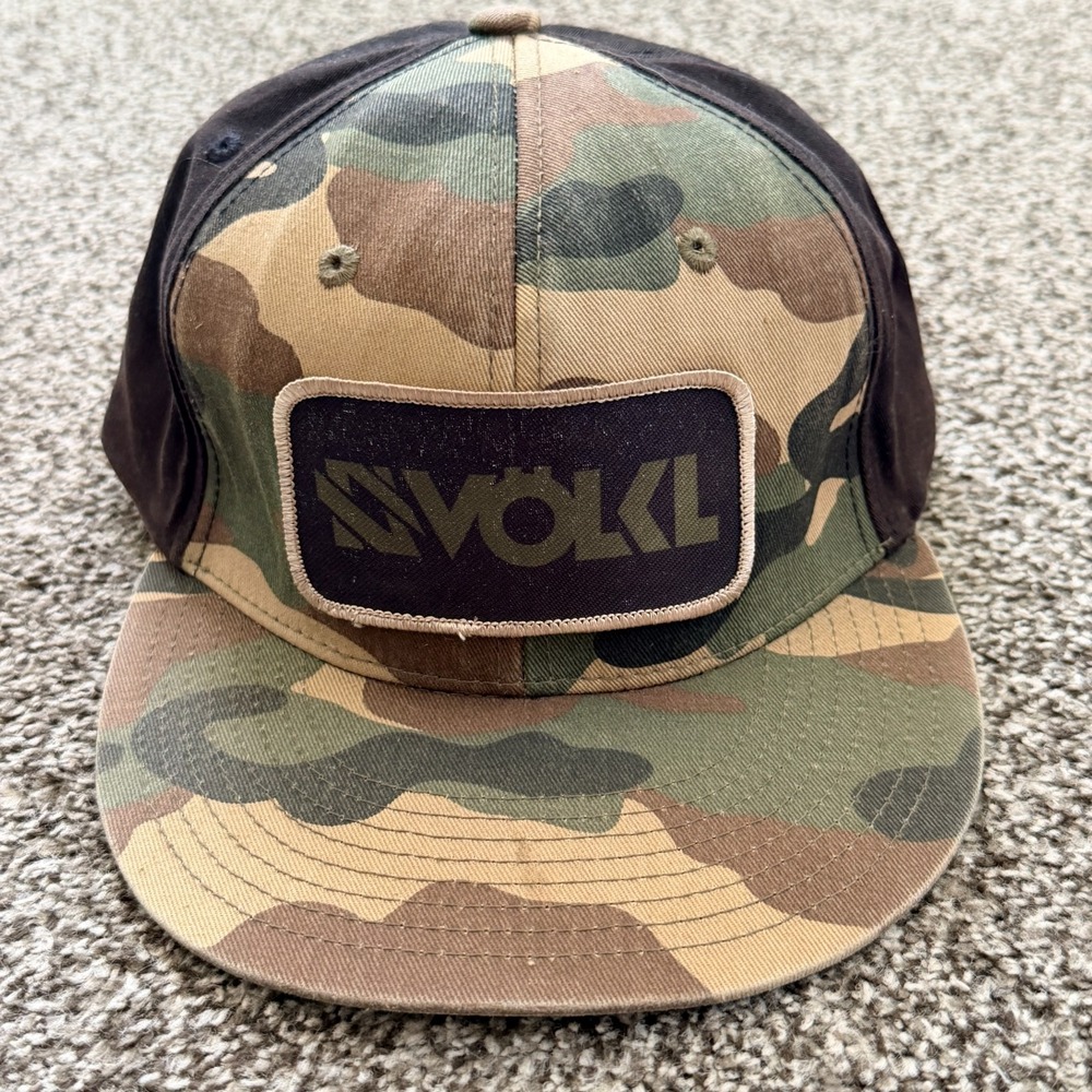 VTG Volkl Skis Camo Snapback Rep Exclusive Hat Ski Shop